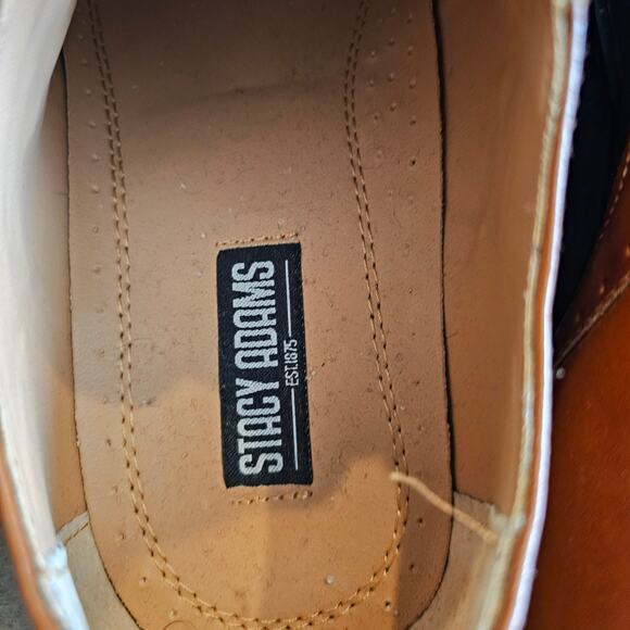 Stacy Adams Brown & Black Dress Shoes Size 6 - Picture 8 of 9